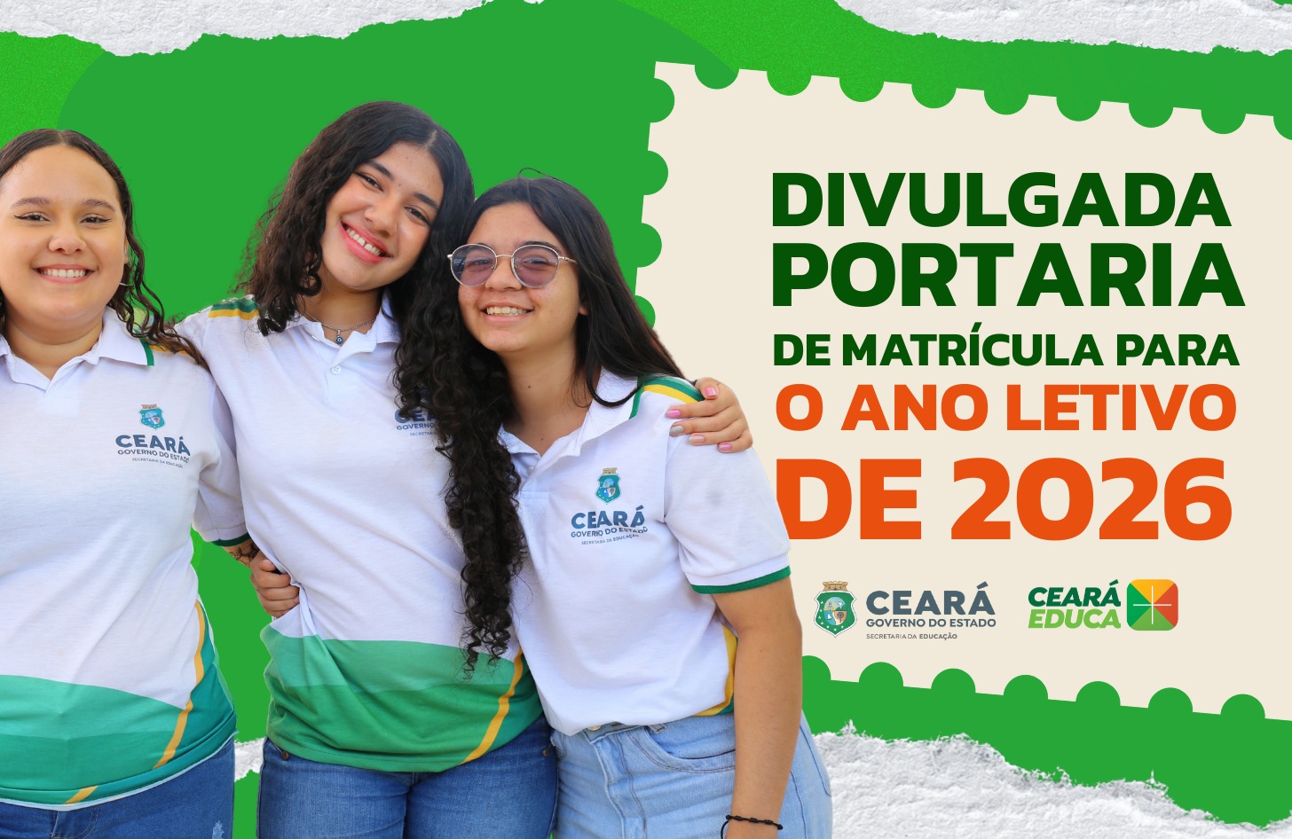 Divulgada portaria de matrícula para o ano letivo de 2026